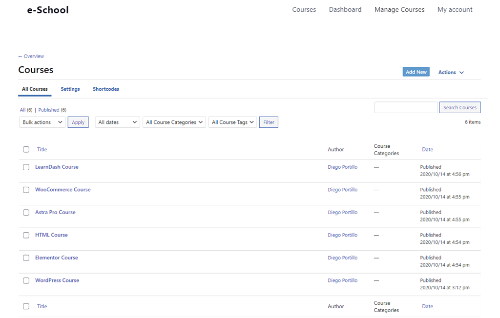 LearnDash - Allow Instructors to Create Courses on the Frontend
